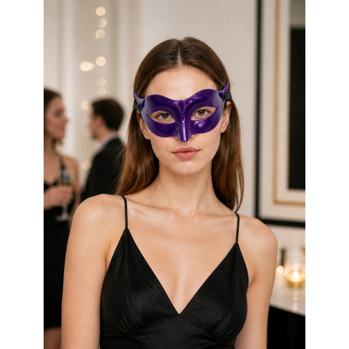 Purple Carnival Mask for Halloween and Cosplay