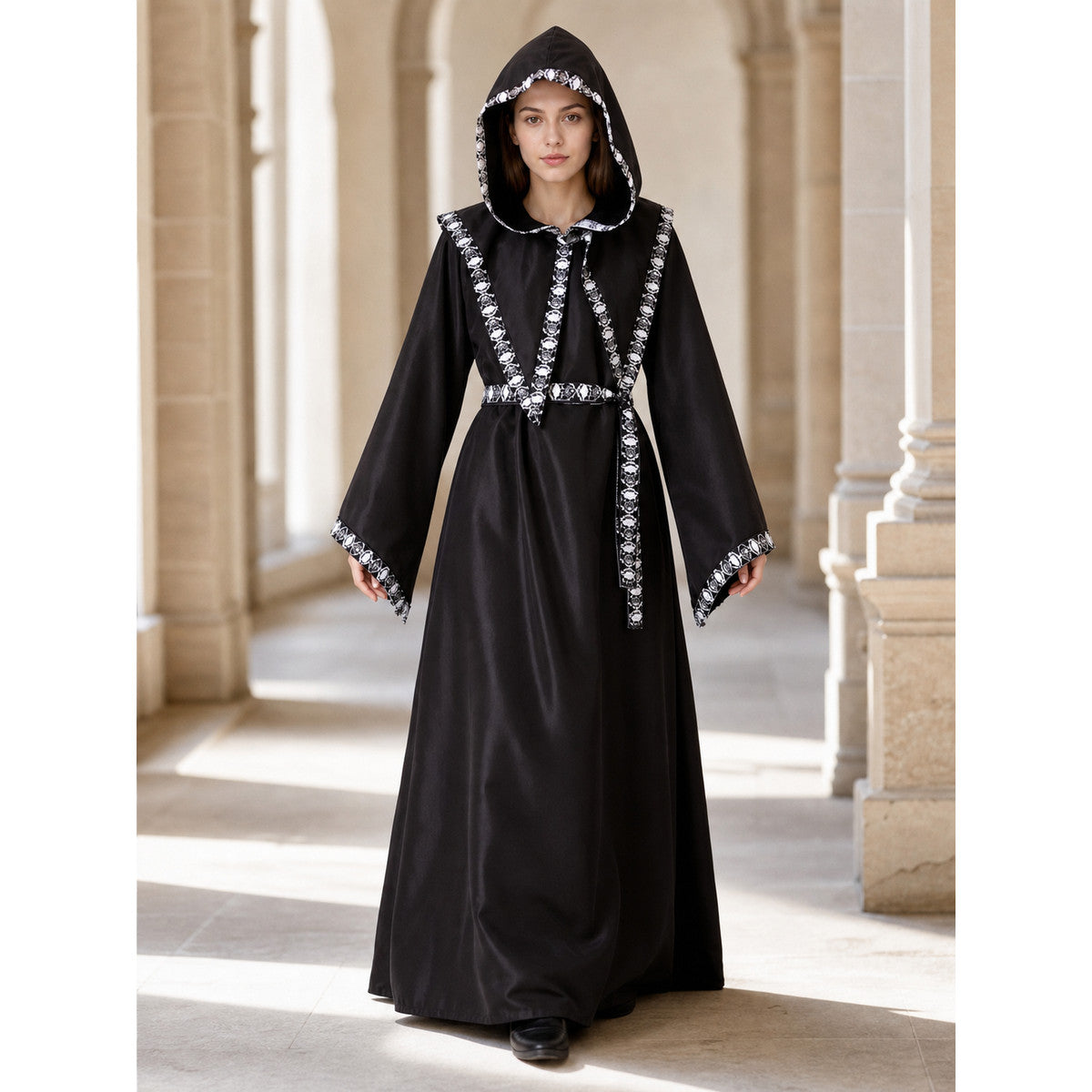 Hooded Robe, Gothic Halloween Costume lifestyle