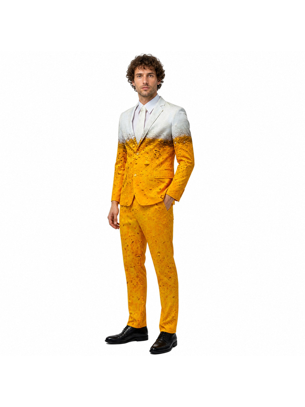 Beer Print Stage Costume, Jacket and Pants Costumes detail