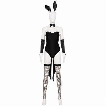 Bunny bodysuit costume with ears for role-play looks lifestyle