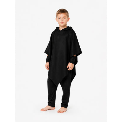 Long Black Hooded Masquerade Costume Costumes detail