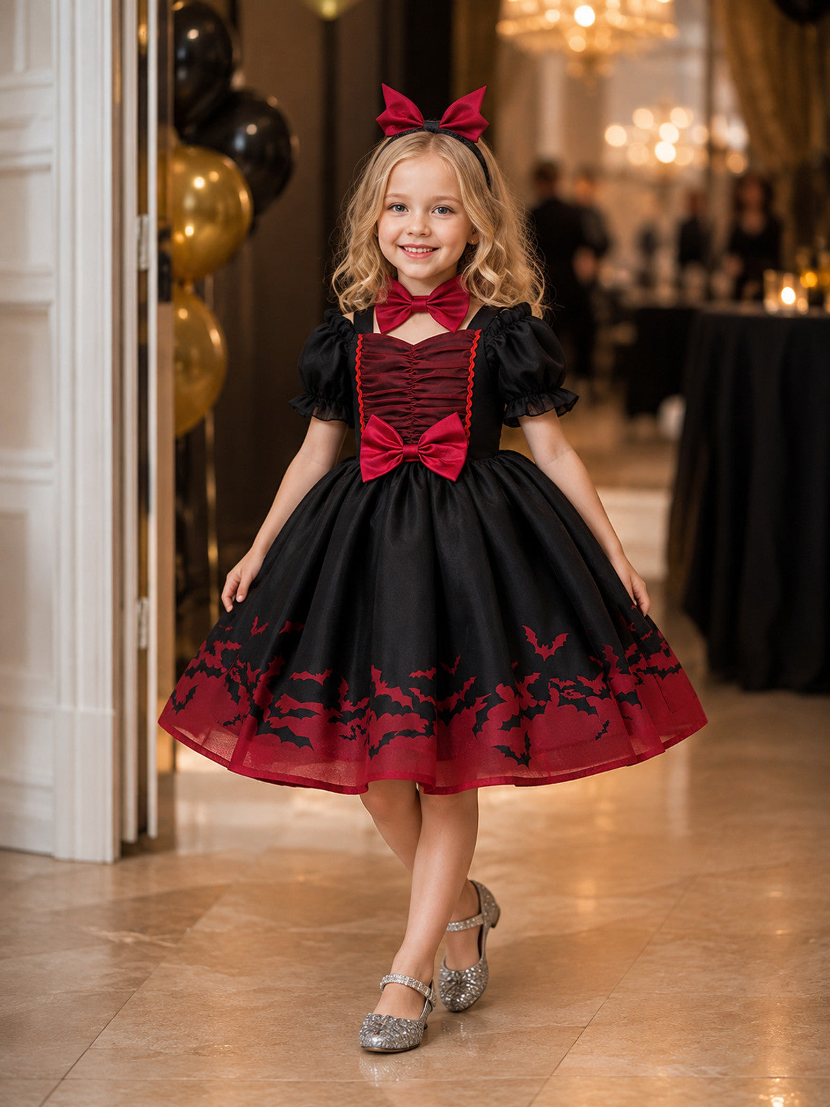 Girls' Bat Costume Dress lifestyle view