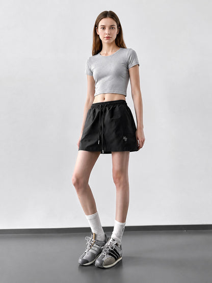 Relaxed-Fit Drawstring Shorts with an Elastic Waist