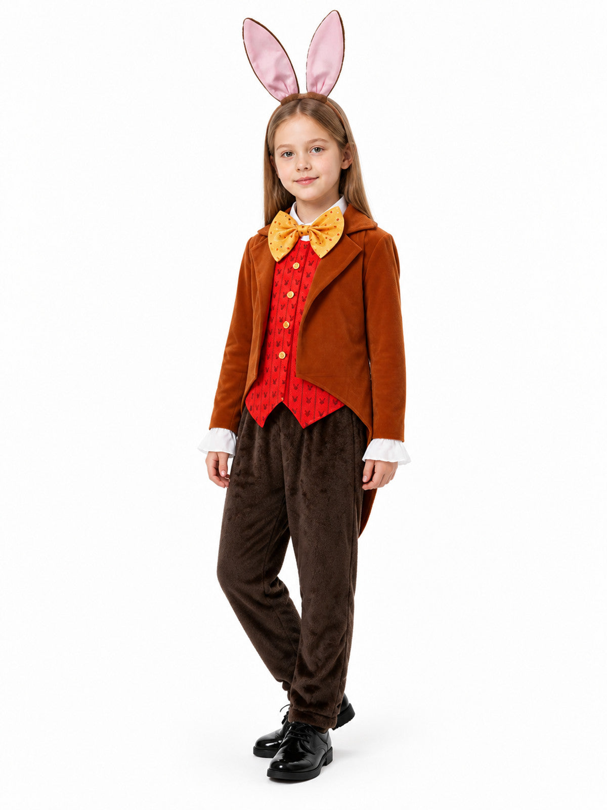 March Hare Costume with Ears, Vest, and Pants Costumes detail