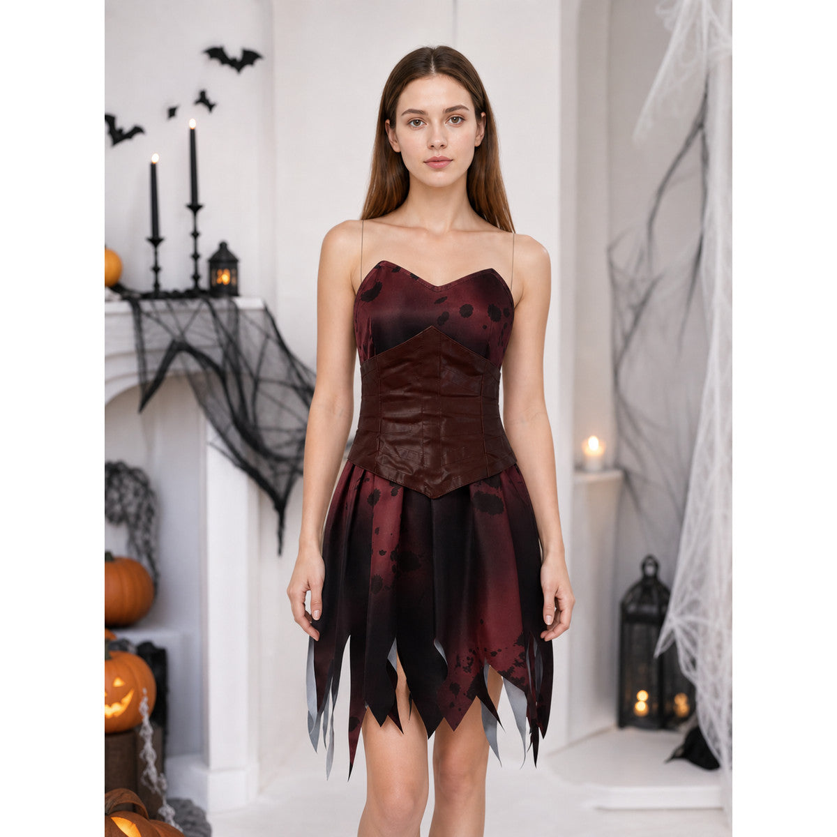 Elodie Cosplay Costume Dress with Belt lifestyle