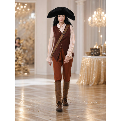 Pirate Costume with Vest and Hat