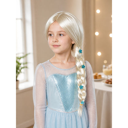 Light Carnival Wig with Long Braid for Halloween lifestyle view