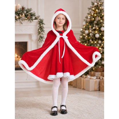 Festive Santa Costume: Dress and Cape lifestyle