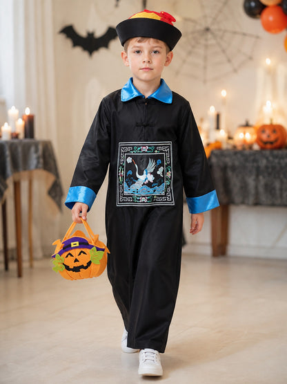 Children’s Carnival Costume with Pumpkin Bag lifestyle view