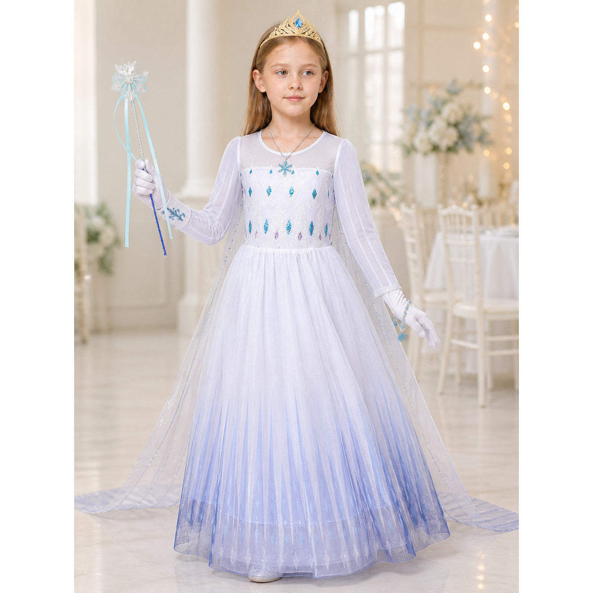 Snow Princess Carnival Costume for Cosplay