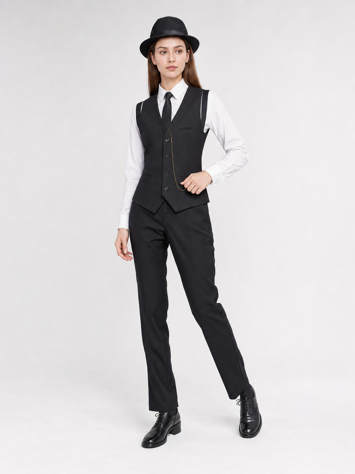 The vintage costume is designed in a formal style with retro and Costumes detail
