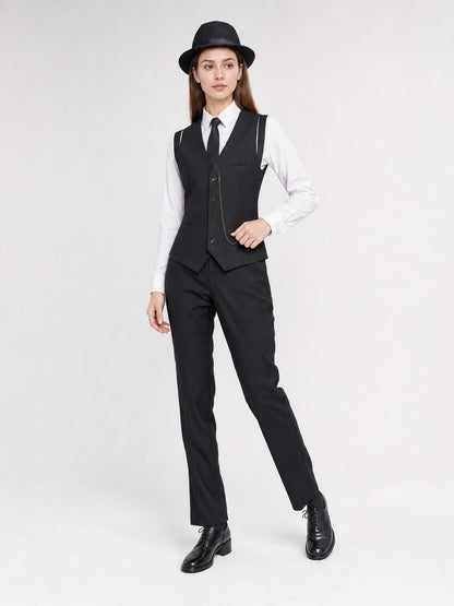 The vintage costume is designed in a formal style with retro and Costumes detail