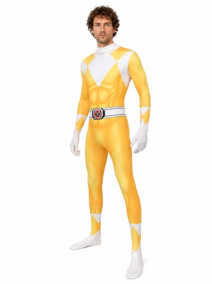 One-Piece Orange Cosplay Costume with Mask Costume Masks detail