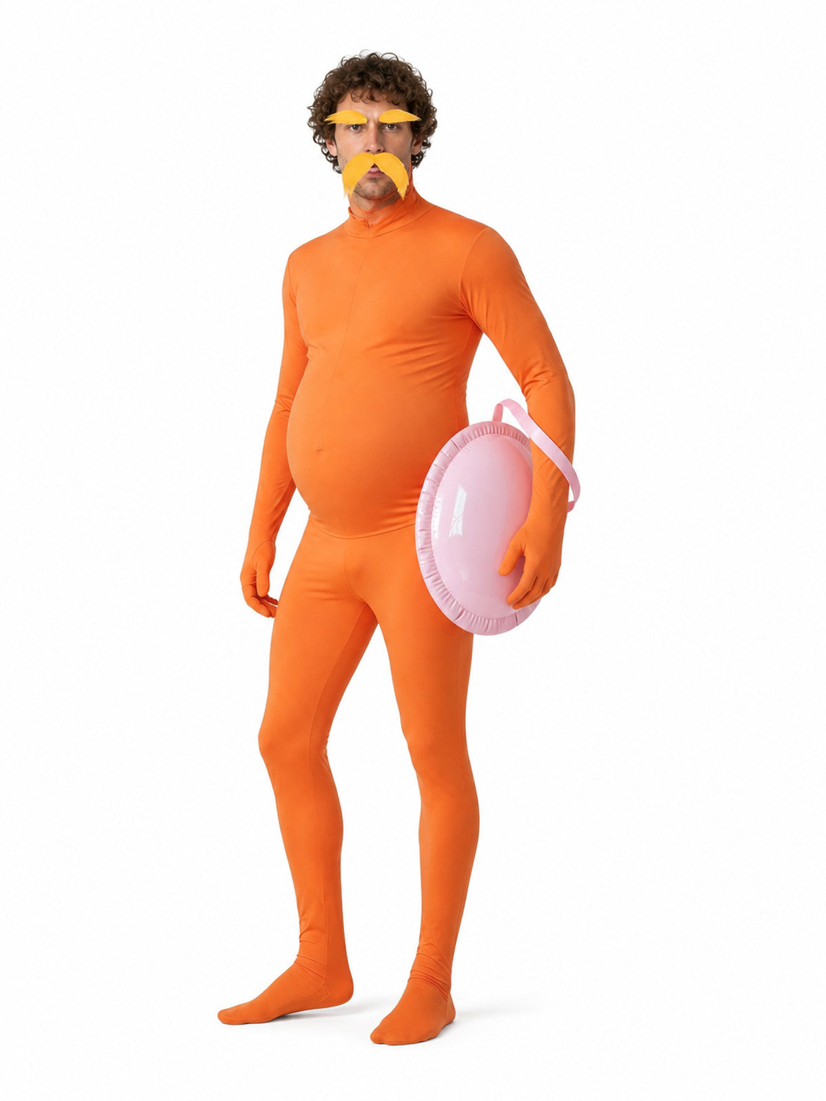 Orange hooded jumpsuit costume for Halloween Costumes detail