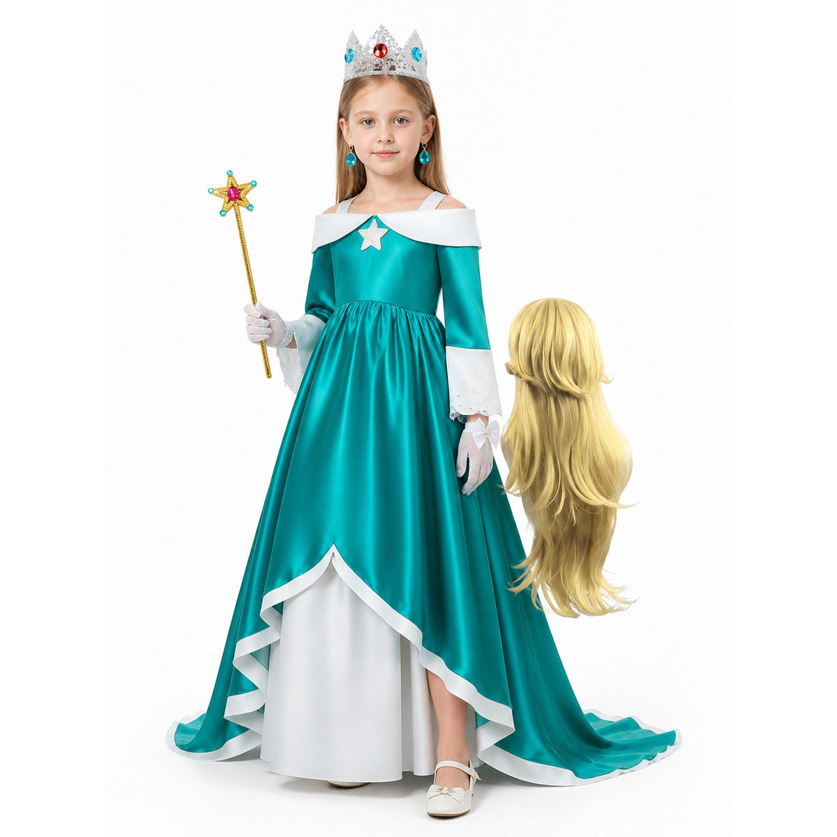 Rosalina Children's Carnival Costume with Crown Costume Headwear detail
