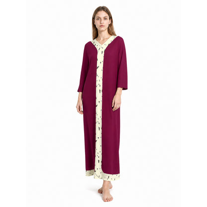 Circus Clown Cosplay Costume, Long Robe on-model front view
