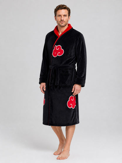Hooded Cosplay Costume Robe with Clouds Costumes detail