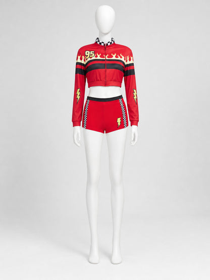 Two-Piece Racing-Style Stage Costume Costumes detail