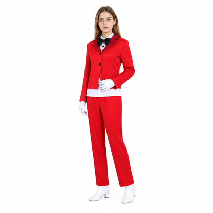 Hazbin Hotel Cosplay Costume, Red with Bow Tie, for Halloween Costume Accessories detail