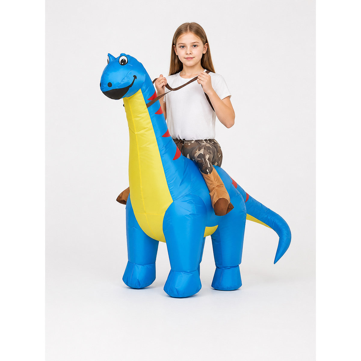 Dinosaur Toy with a Long Neck and Red Spots main product view