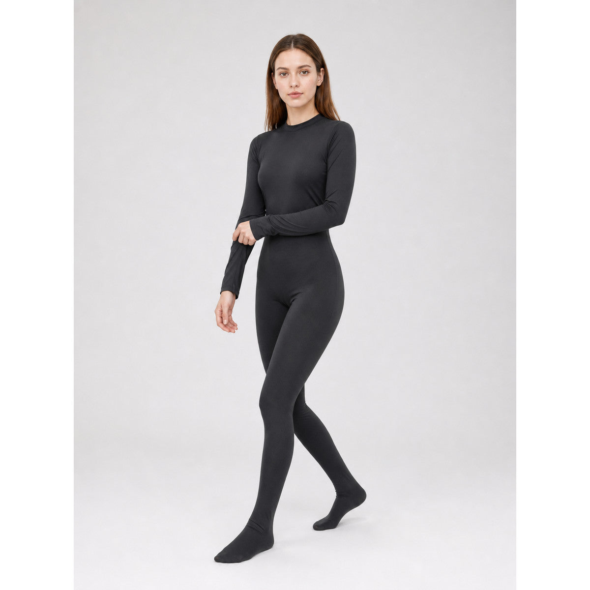 Full-Body Black Invisibility Costume for Cosplay and Stage Performances