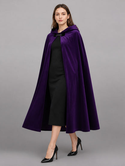 Purple Carnival Cloak with Hood