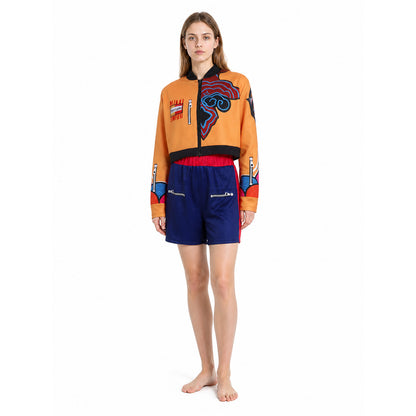 Kids' cosplay costume: cropped jacket and shorts lifestyle