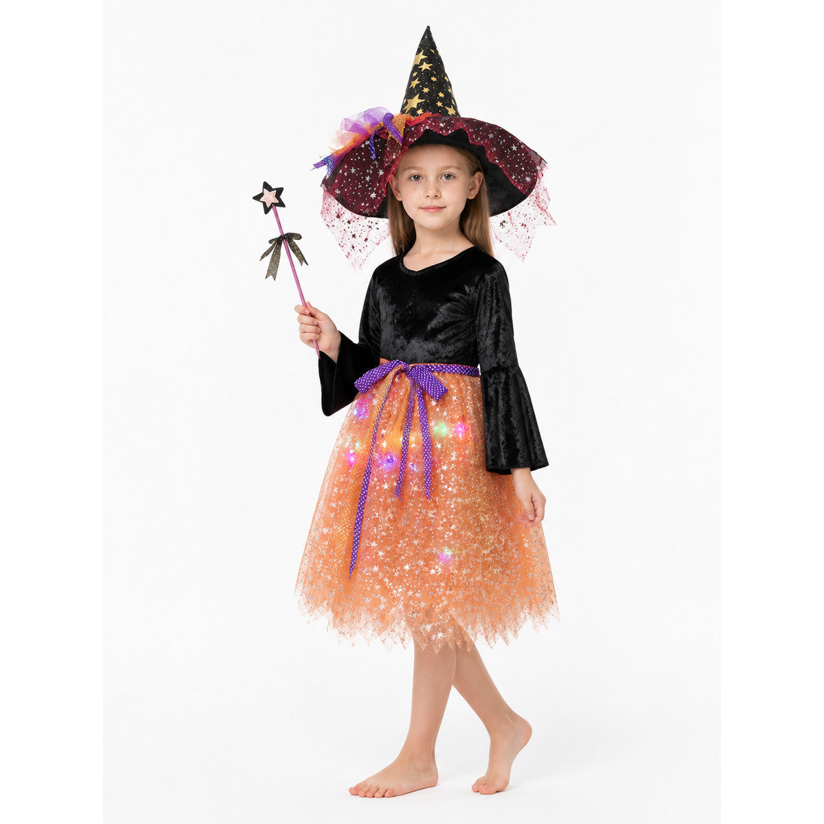 Witch Costume with Hat and Magic Wand lifestyle