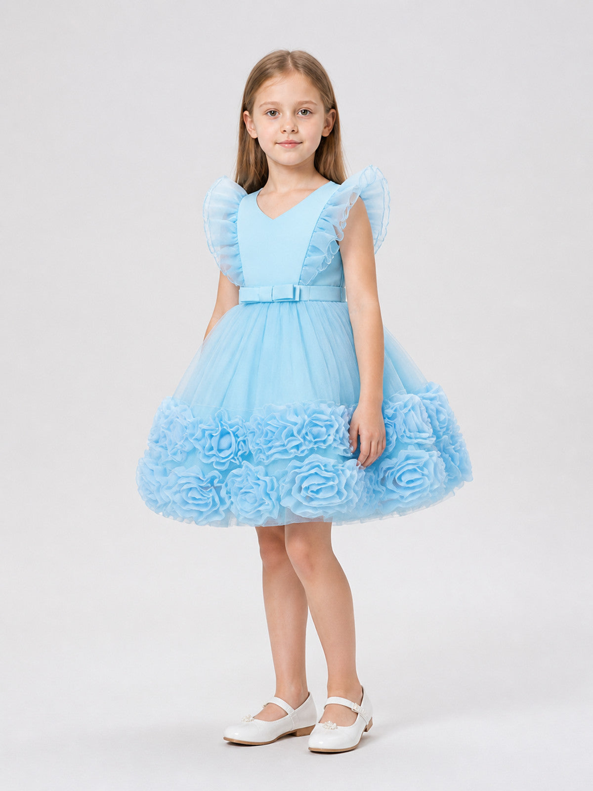 Princess Party Dress with a Full Tulle Skirt