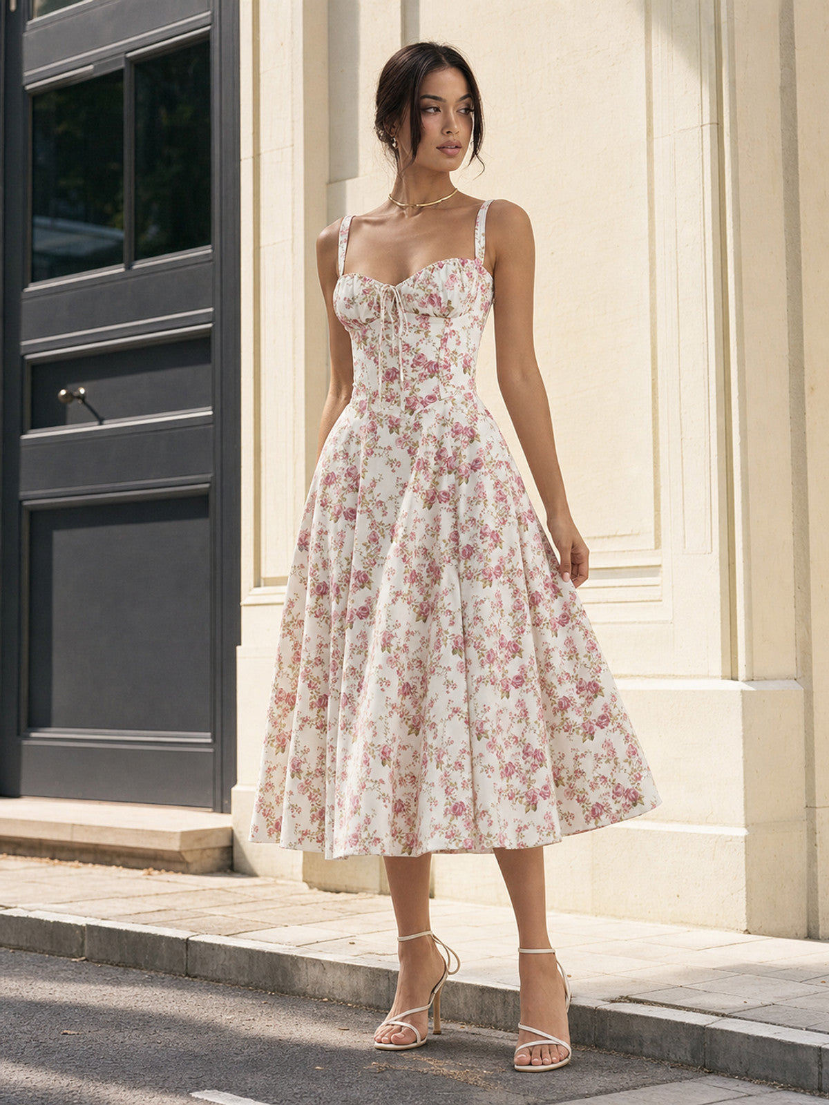 Women's Summer Floral Print Sundress product detail