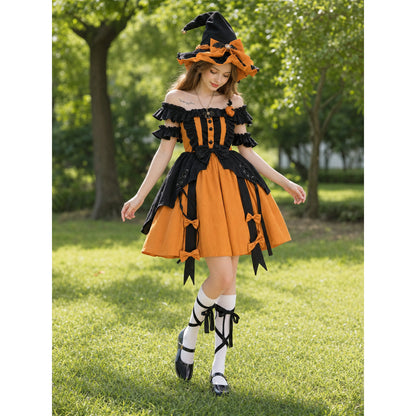 Lolita Halloween Witch Costume: Dress and Hat lifestyle view