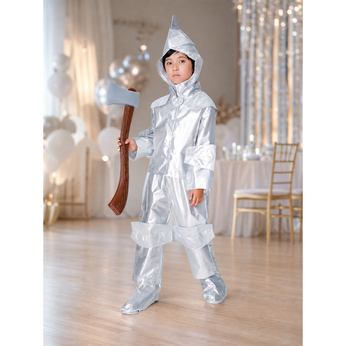 Silver Hooded Stage Costume