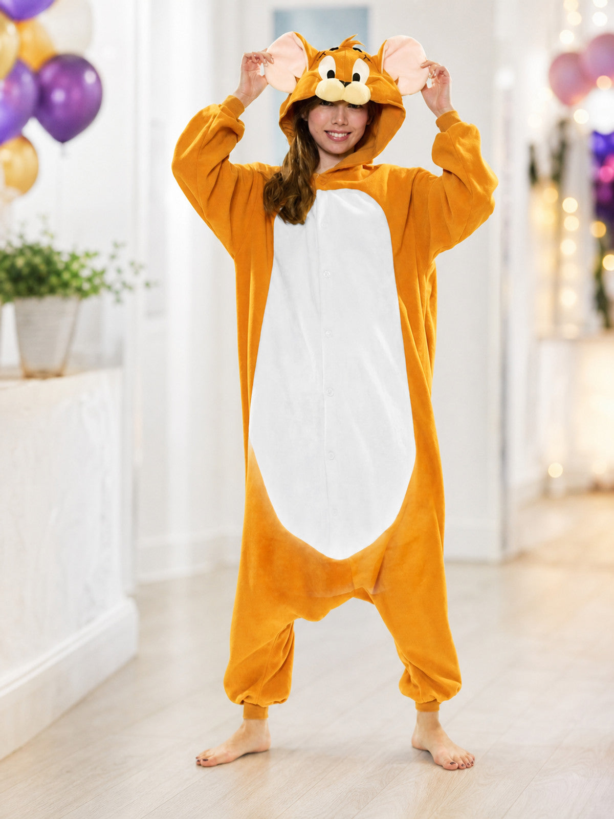 Mouse Kigurumi with Hood, Halloween Costume