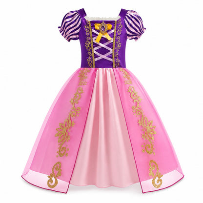 2026 Girl Princess Dress Costume Princess Cosplay Halloween Carnival Party Vestidos Kid Dress - Color:B