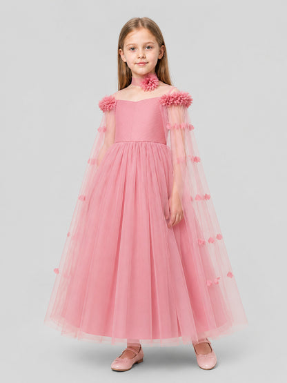 Full-Length Dress with a Layered Tulle Skirt Costume Dresses detail