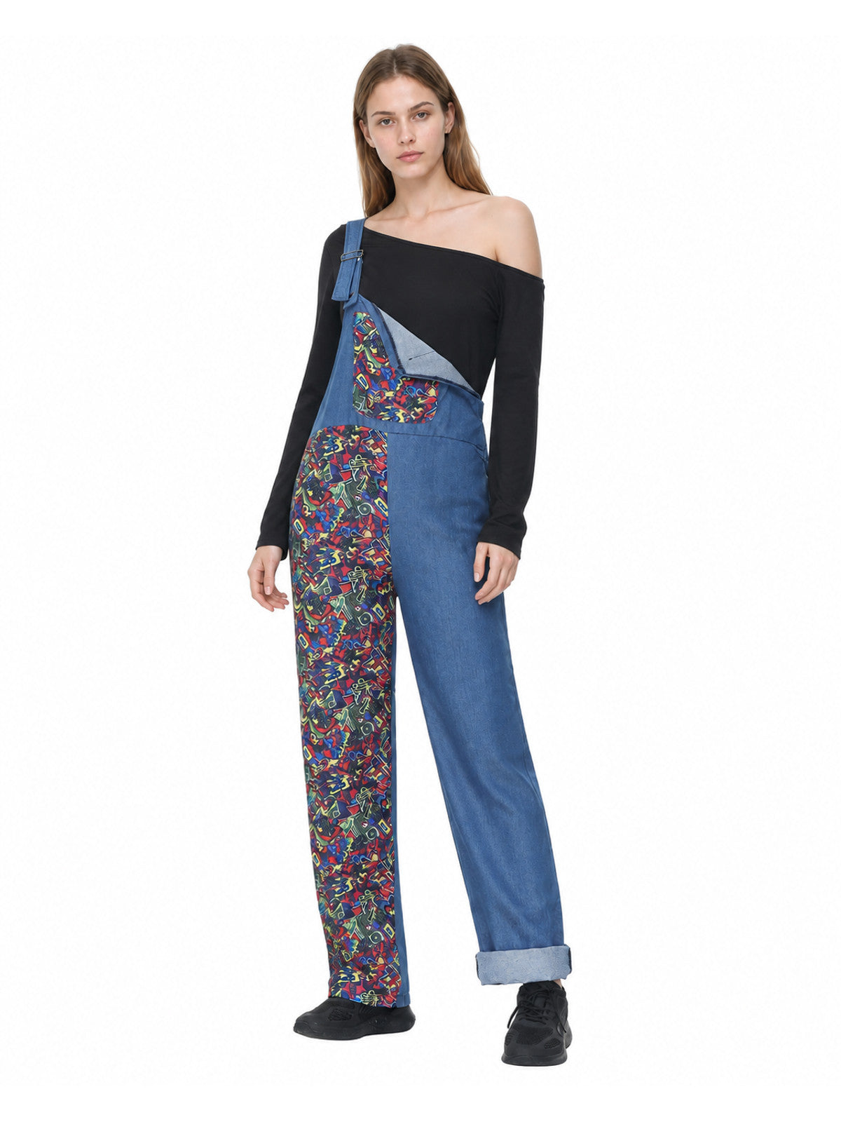 Strappy Jumpsuit with Asymmetric Pant Legs product detail