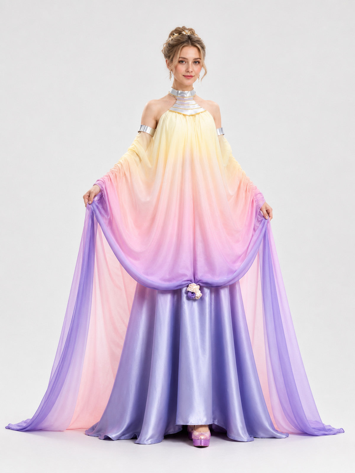 Star Wars Padmé Amidala Cosplay Costume, Long Dress
