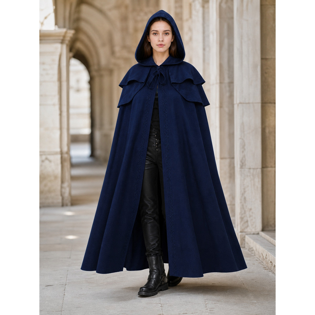 Medieval Gothic Hooded Cloak for Cosplay lifestyle