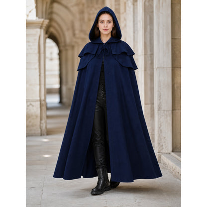 Medieval Gothic Hooded Cloak for Cosplay lifestyle