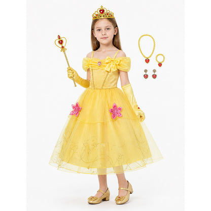 Kids' Belle Costume, Ball Gown for Halloween Costume Dresses detail