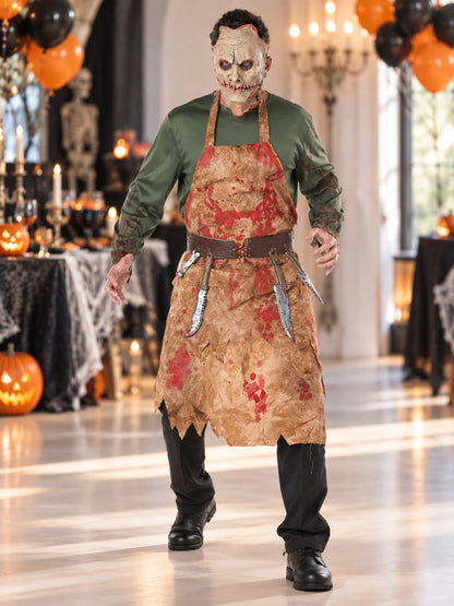 Monster Costume with Mask and Apron lifestyle view