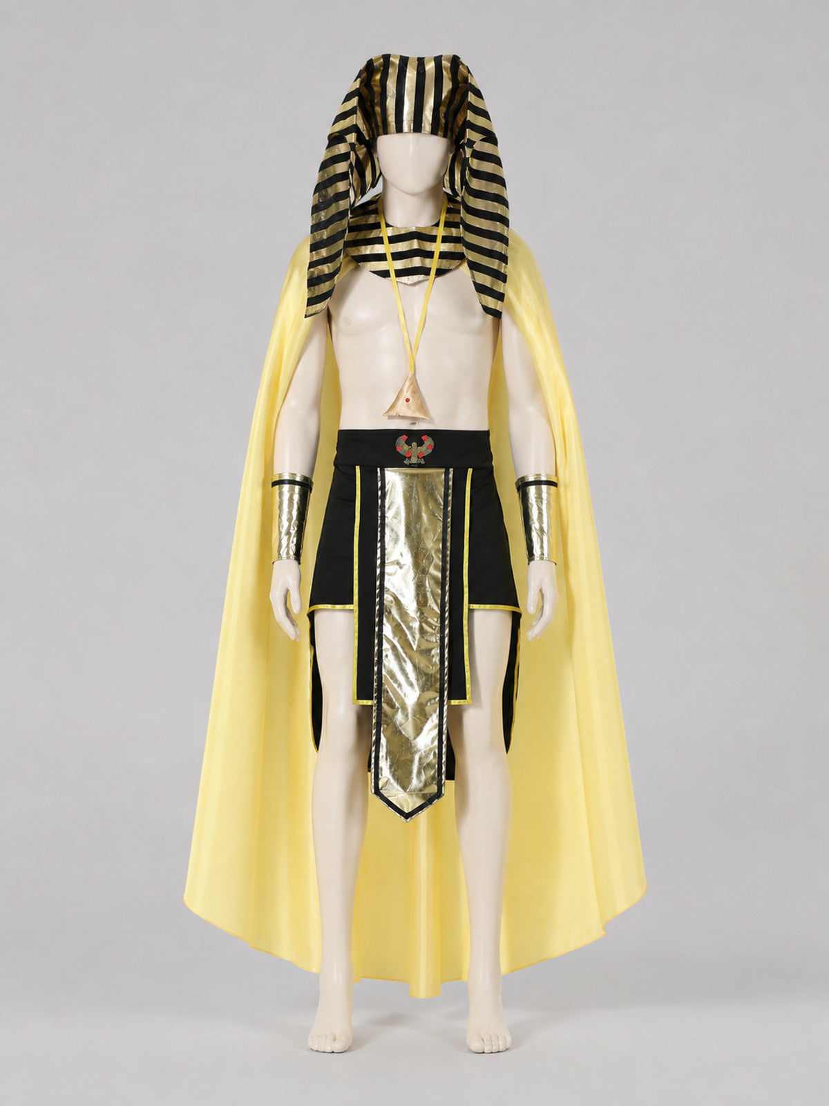 Egyptian Pharaoh Costume with Cape and Headpiece Costume Capes detail