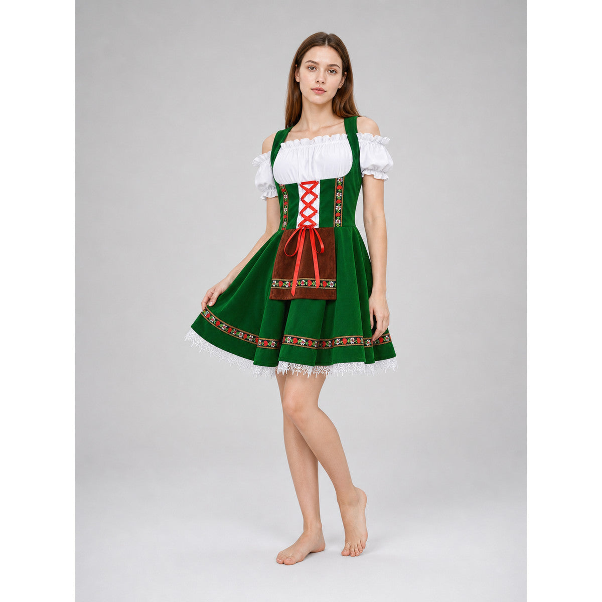 Carnival Dress in an Ethnic Style with Ribbons lifestyle