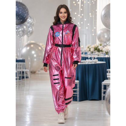 Pink NASA Astronaut Jumpsuit for Cosplay
