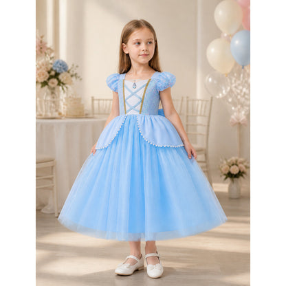 Light Blue Princess Costume Dress for Halloween