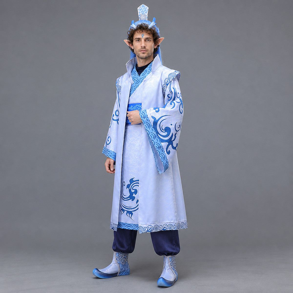 Ao Bing Cosplay Costume, Horned Set Costumes detail