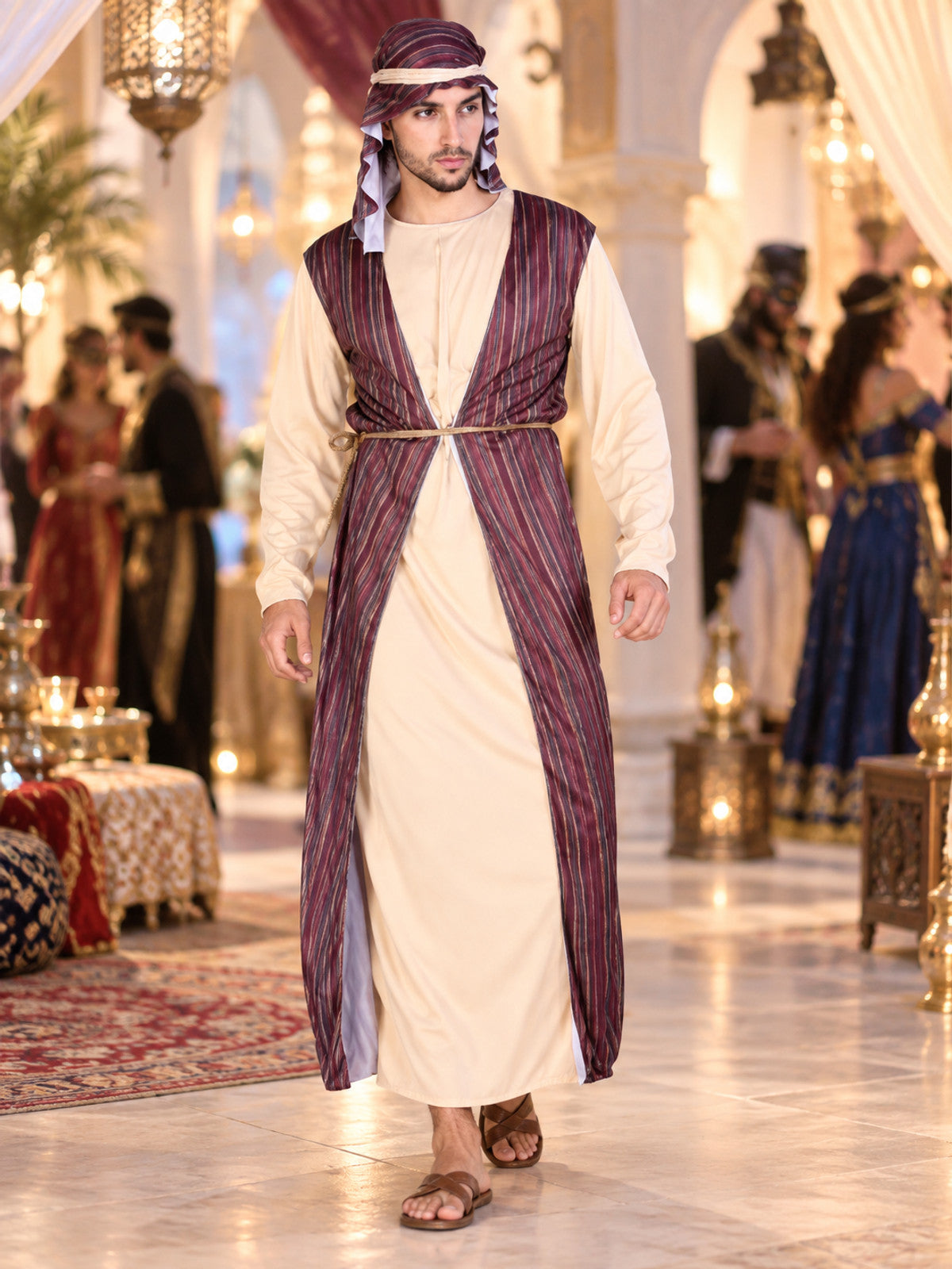 Arabic Carnival Costume with Headpiece and Belt