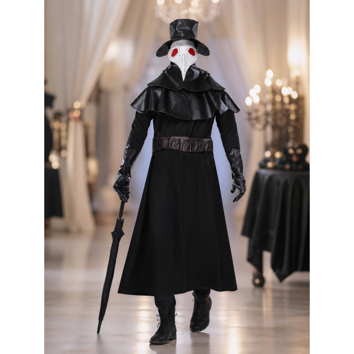 Plague Doctor Costume with Mask and Hat