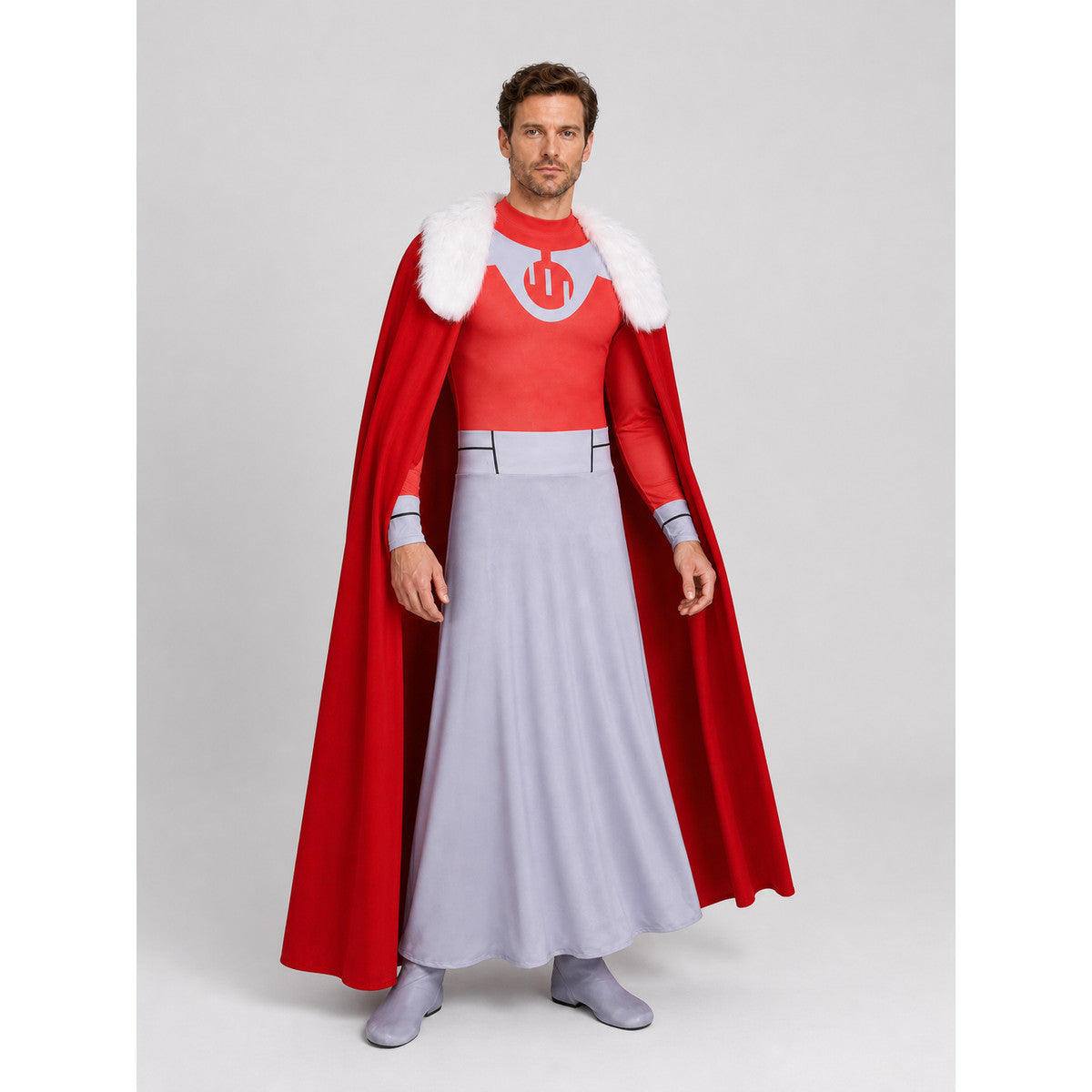 Thragg Cosplay Costume: Jumpsuit and Long Cape Costume Capes detail