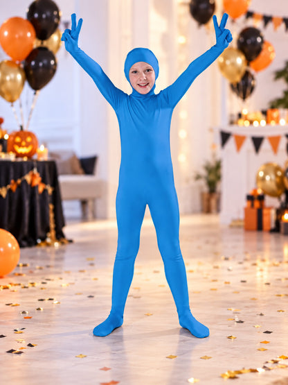 Blue Milk Silk Cosplay Jumpsuit Costume